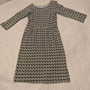 Boden Women Bird Dress YellowBlue